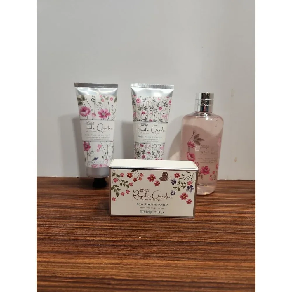 Baylis & Harding Royale Garden Rose Poppy Vanilla Soap Lotion Shower & Body Wash